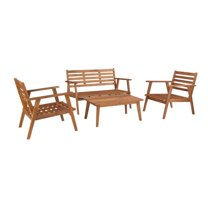 Ensemble de conversation d'extérieur Saco 4 pièces