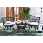 Ensemble de salon d'extérieur Safavieh Kyomi 3 pièces – 26 l x 24 p x 26 h