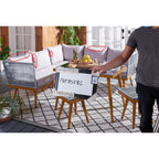 Ensemble de salle à manger d'extérieur Romlin de Safavieh Outdoor Living - 49 x 30 x 30 cm