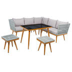 Ensemble de salle à manger d'extérieur Romlin de Safavieh Outdoor Living - 49 x 30 x 30 cm