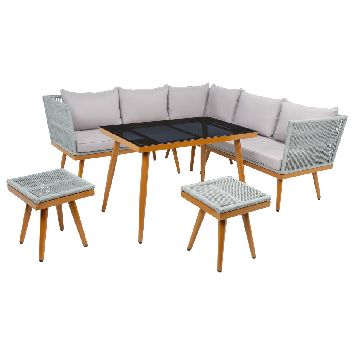 Ensemble de salle à manger d'extérieur Romlin de Safavieh Outdoor Living - 49 x 30 x 30 cm