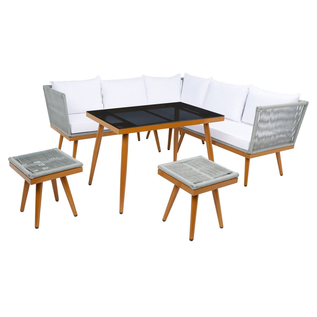 Ensemble de salle à manger d'extérieur Romlin de Safavieh Outdoor Living - 49 x 30 x 30 cm