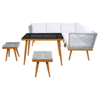 Ensemble de salle à manger d'extérieur Romlin de Safavieh Outdoor Living - 49 x 30 x 30 cm