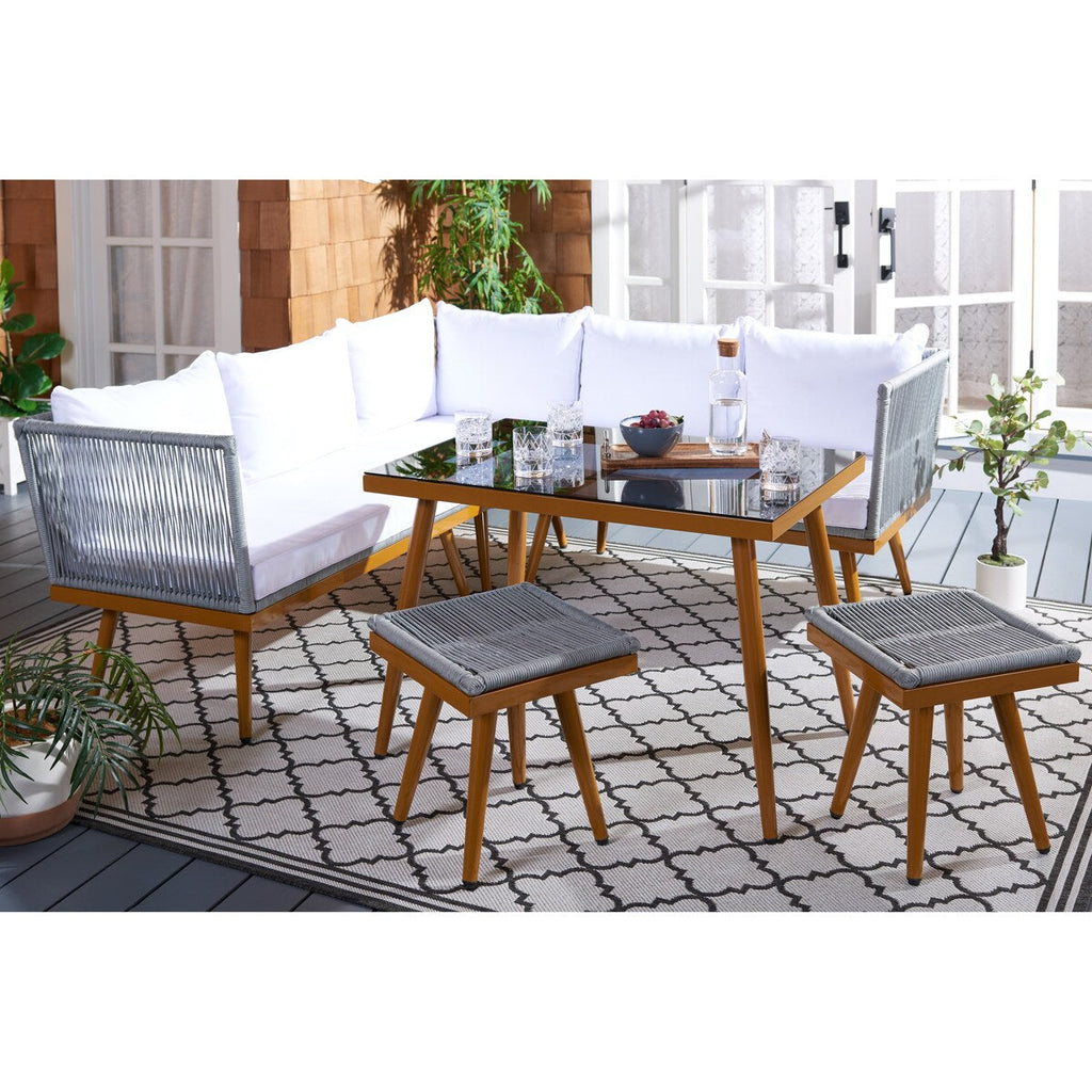 Ensemble de salle à manger d'extérieur Romlin de Safavieh Outdoor Living - 49 x 30 x 30 cm