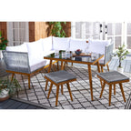 Ensemble de salle à manger d'extérieur Romlin de Safavieh Outdoor Living - 49 x 30 x 30 cm