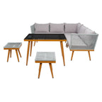 Ensemble de salle à manger d'extérieur Romlin de Safavieh Outdoor Living - 49 x 30 x 30 cm