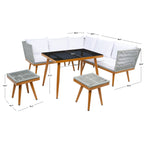 Ensemble de salle à manger d'extérieur Romlin de Safavieh Outdoor Living - 49 x 30 x 30 cm