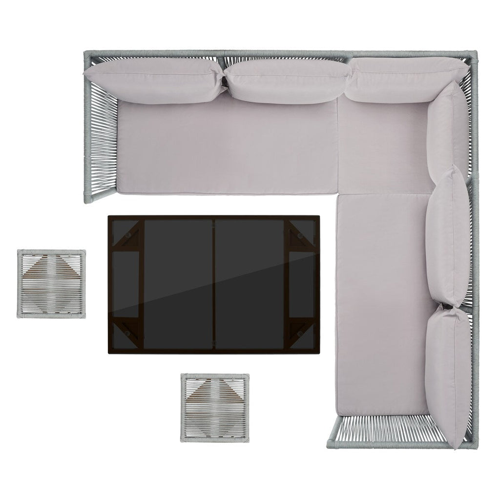 Ensemble de salle à manger d'extérieur Romlin de Safavieh Outdoor Living - 49 x 30 x 30 cm