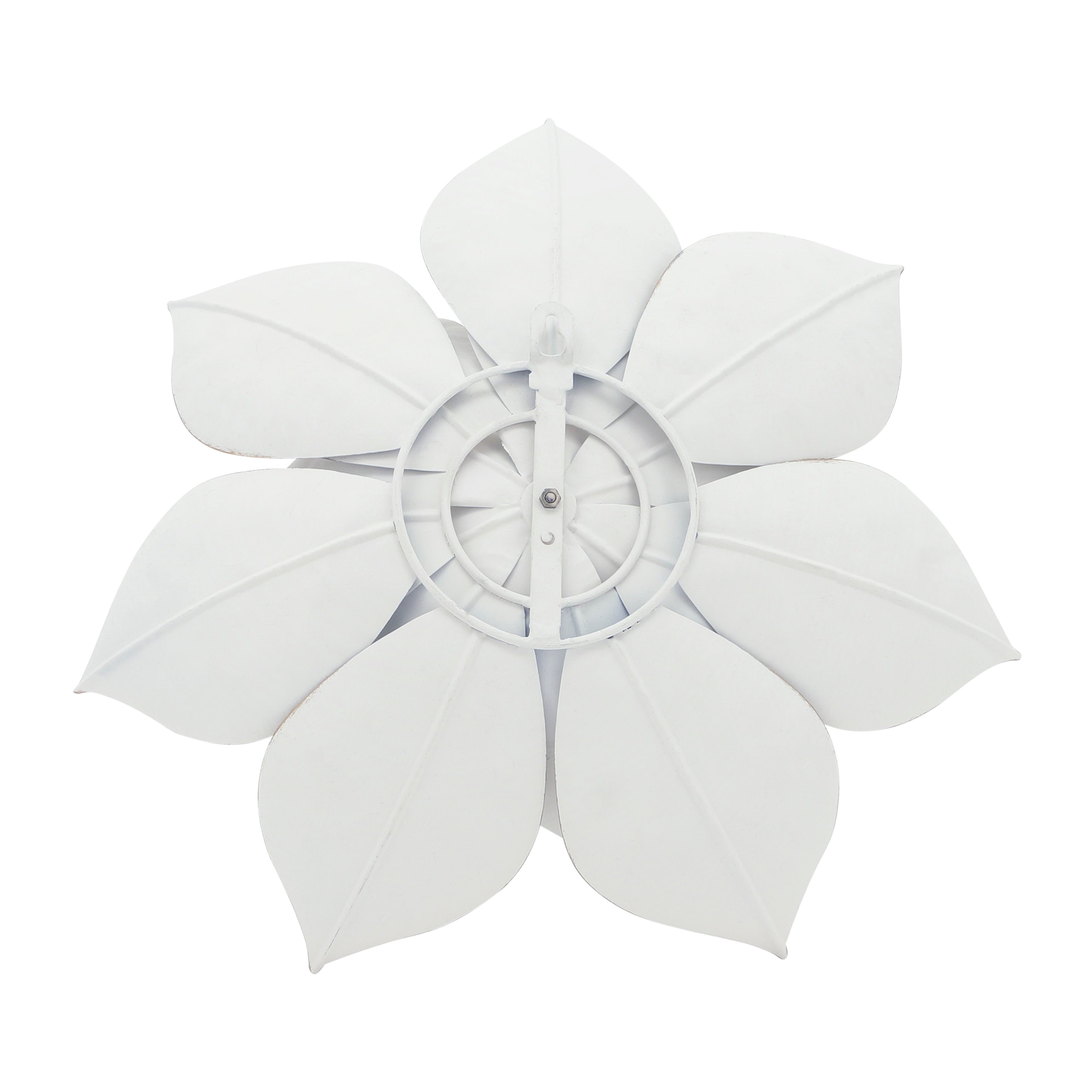 Sculpture murale contemporaine en métal représentant une fleur de lotus de Sagebrook Home