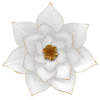 Sculpture murale contemporaine en métal représentant une fleur de lotus de Sagebrook Home