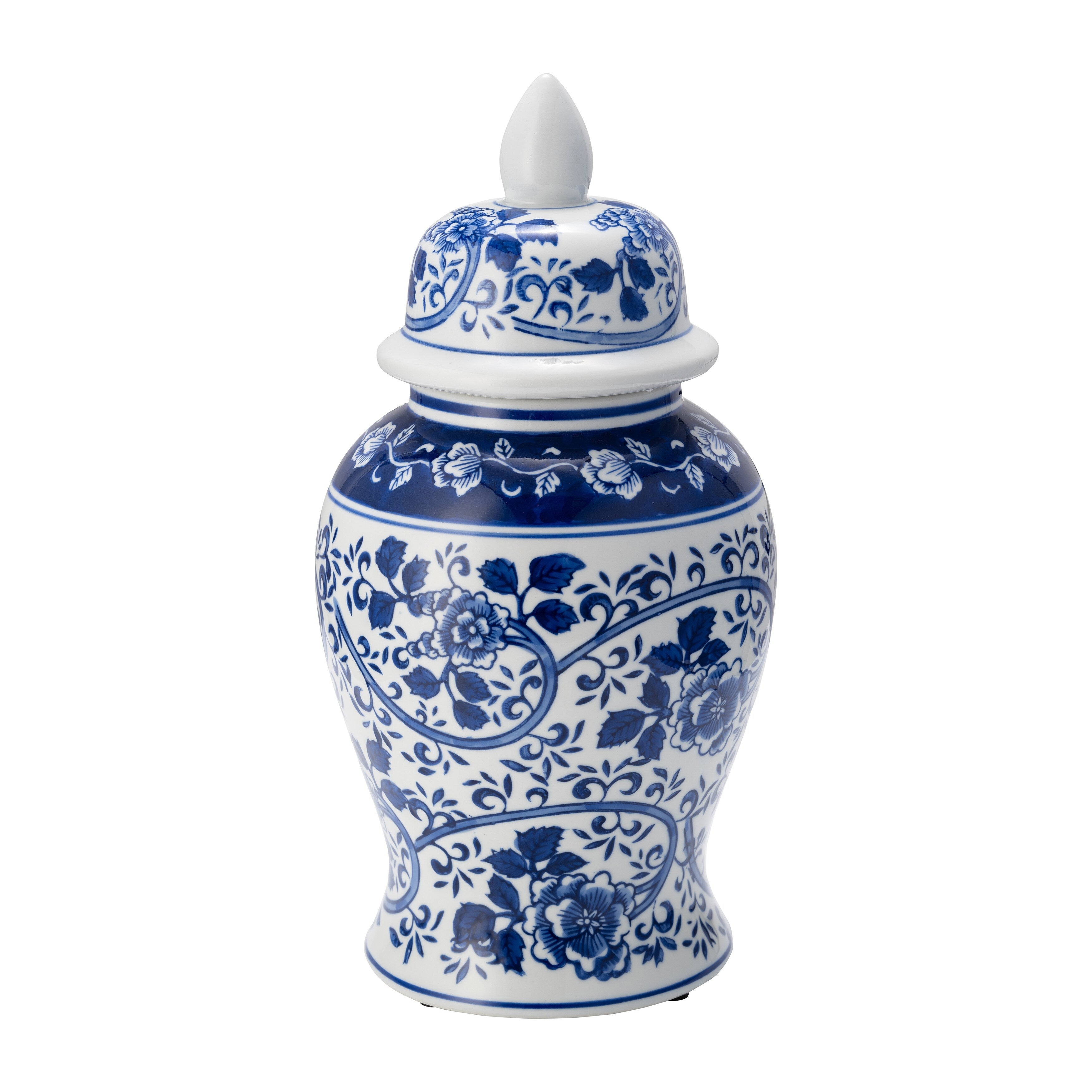 Pot Temple éclectique à motifs Sagebrook Home avec couvercle