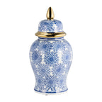 Pot Temple éclectique à motifs Sagebrook Home avec couvercle