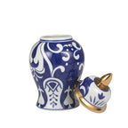 Pot Temple éclectique à motifs Sagebrook Home avec couvercle