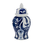 Pot Temple éclectique à motifs Sagebrook Home avec couvercle