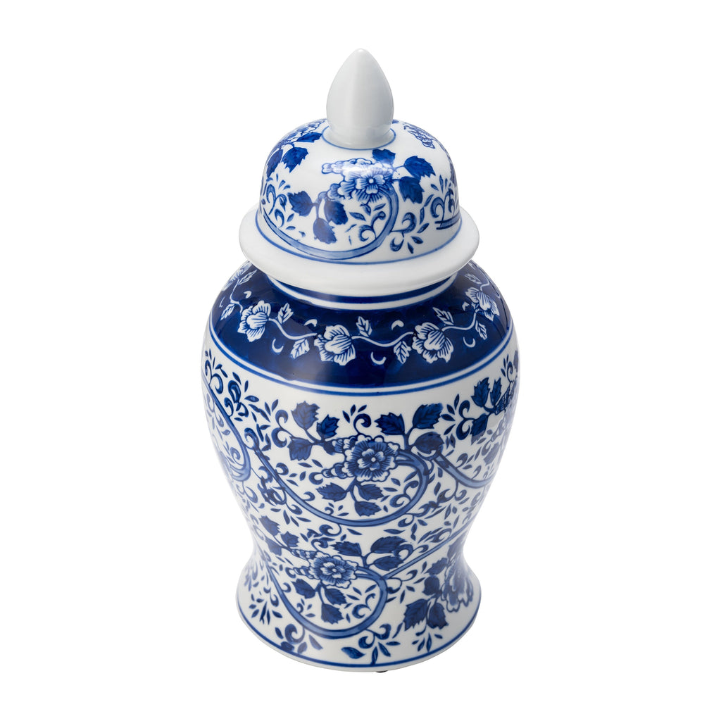 Pot Temple éclectique à motifs Sagebrook Home avec couvercle
