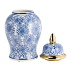 Pot Temple éclectique à motifs Sagebrook Home avec couvercle