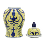 Pot Temple éclectique à motifs Sagebrook Home avec couvercle