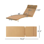 Ensemble de coussins d'extérieur Salem pour chaise longue - Coussins uniquement (lot de 2) par Christopher Knight Home - 79,25 L x 27,50 l x 1,50 H