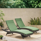 Ensemble de coussins d'extérieur Salem pour chaise longue - Coussins uniquement (lot de 2) par Christopher Knight Home - 79,25 L x 27,50 l x 1,50 H