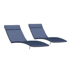 Ensemble de coussins d'extérieur Salem pour chaise longue - Coussins uniquement (lot de 2) par Christopher Knight Home - 79,25 L x 27,50 l x 1,50 H