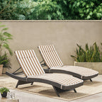 Ensemble de coussins d'extérieur Salem pour chaise longue - Coussins uniquement (lot de 2) par Christopher Knight Home - 79,25 L x 27,50 l x 1,50 H