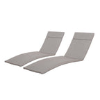 Ensemble de coussins d'extérieur Salem pour chaise longue - Coussins uniquement (lot de 2) par Christopher Knight Home - 79,25 L x 27,50 l x 1,50 H