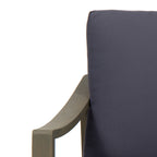 Fauteuils club d'extérieur Samwell en acacia avec coussins imperméables (lot de 2) par Christopher Knight Home