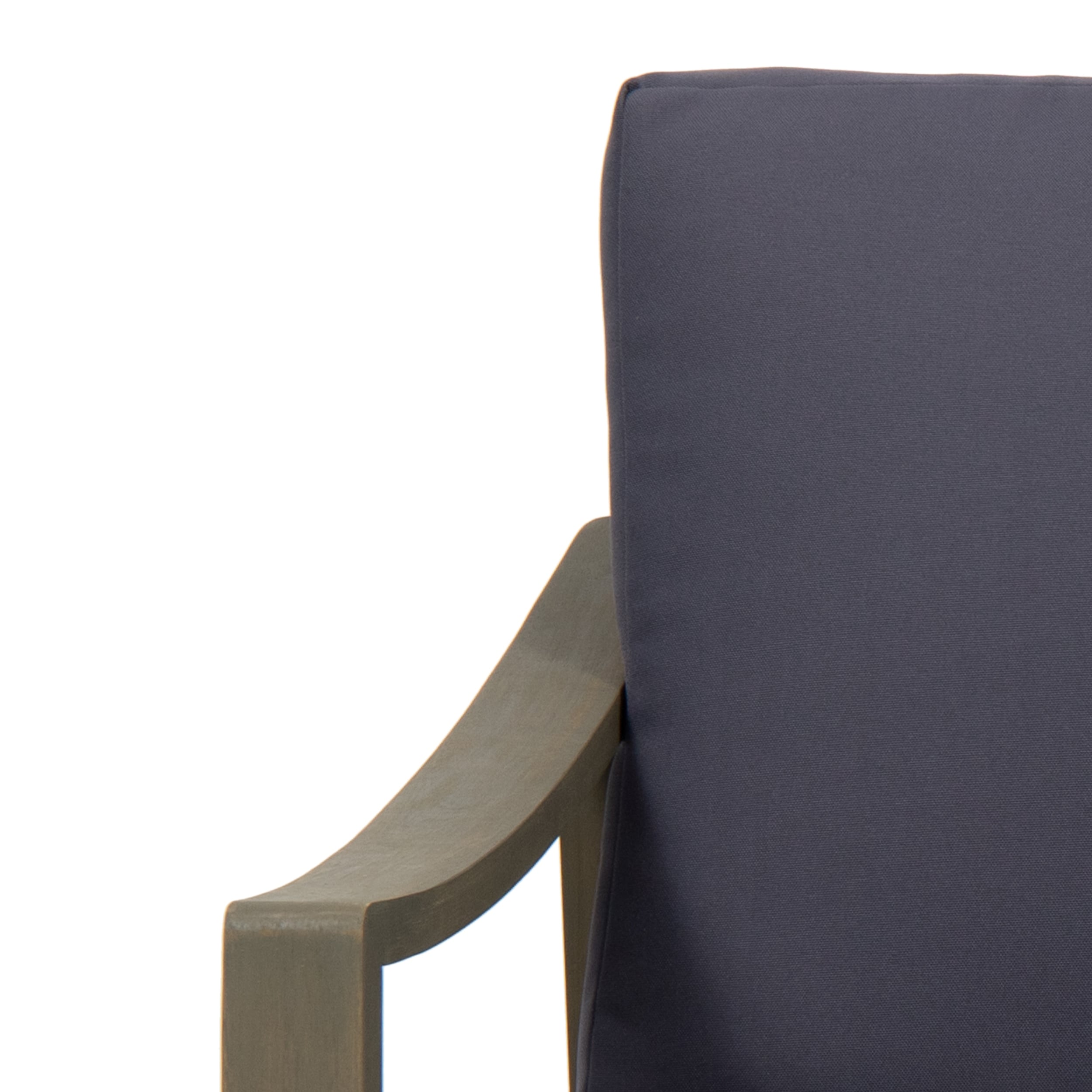 Fauteuils club d'extérieur Samwell en acacia avec coussins imperméables (lot de 2) par Christopher Knight Home