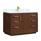 Meuble-lavabo simple San avec dessus en pierre composite sans miroir