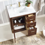 Meuble-lavabo simple San avec dessus en pierre composite sans miroir