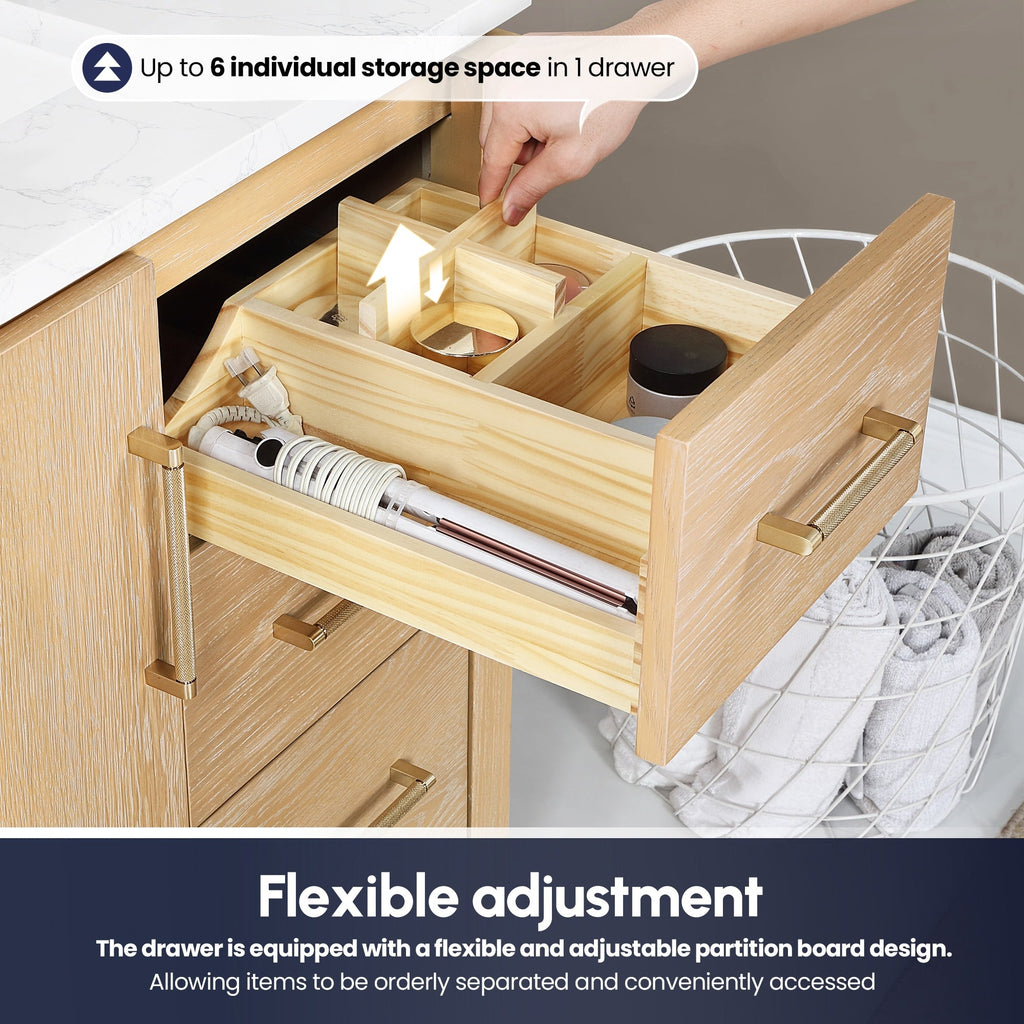 Meuble-lavabo simple San avec dessus en pierre composite sans miroir