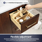 Meuble-lavabo simple San avec dessus en pierre composite sans miroir
