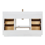 Meuble-lavabo simple San avec dessus en pierre composite sans miroir