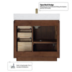 Meuble-lavabo simple San avec dessus en pierre composite sans miroir