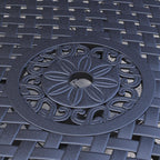 Ensemble de salle à manger d'extérieur 7 pièces en aluminium noir Sanibel par Homestyles - 72 x 29 x 42