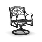 Ensemble de salle à manger d'extérieur 7 pièces en aluminium noir Sanibel par Homestyles - 72 x 29 x 42