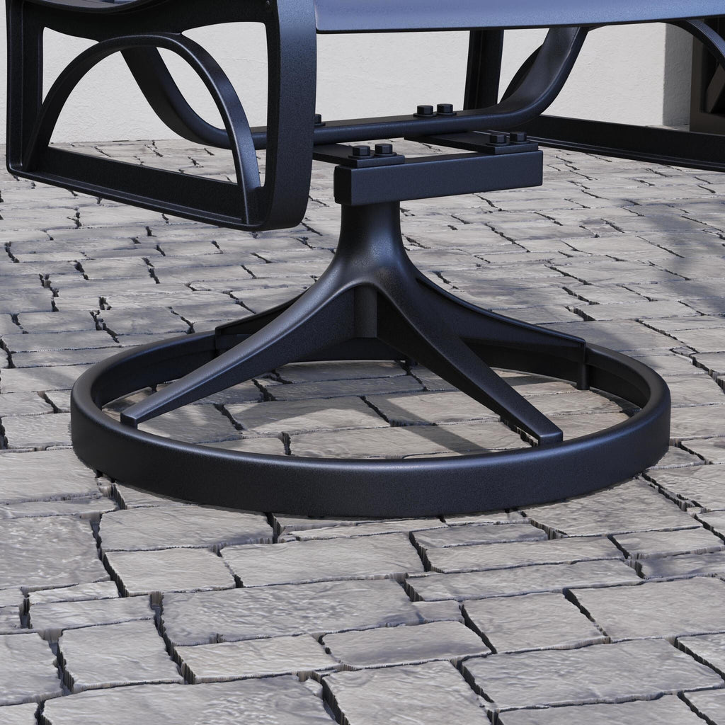 Ensemble de salle à manger d'extérieur 7 pièces en aluminium noir Sanibel par Homestyles - 72 x 29 x 42