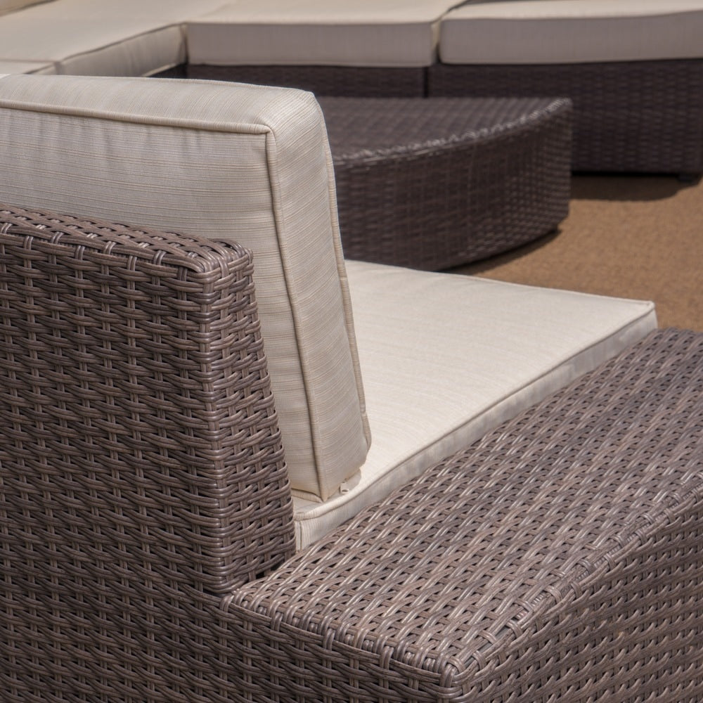 Ensemble de salon d'extérieur 8 pièces Santa Cruz par Christopher Knight Home