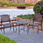 Ensemble bistrot en fer Santa Fe Nailhead 3 pièces