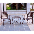 Ensemble bistrot en fer Santa Fe Nailhead 3 pièces