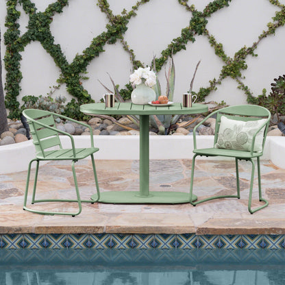Ensemble bistrot d'extérieur 3 pièces Santa Monica par Christopher Knight Home
