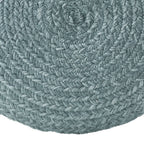 Jaipur Living Saba Solar Round Indoor/Outdoor Polyester Pouf Ottoman/Foot Stool - 18X18X12