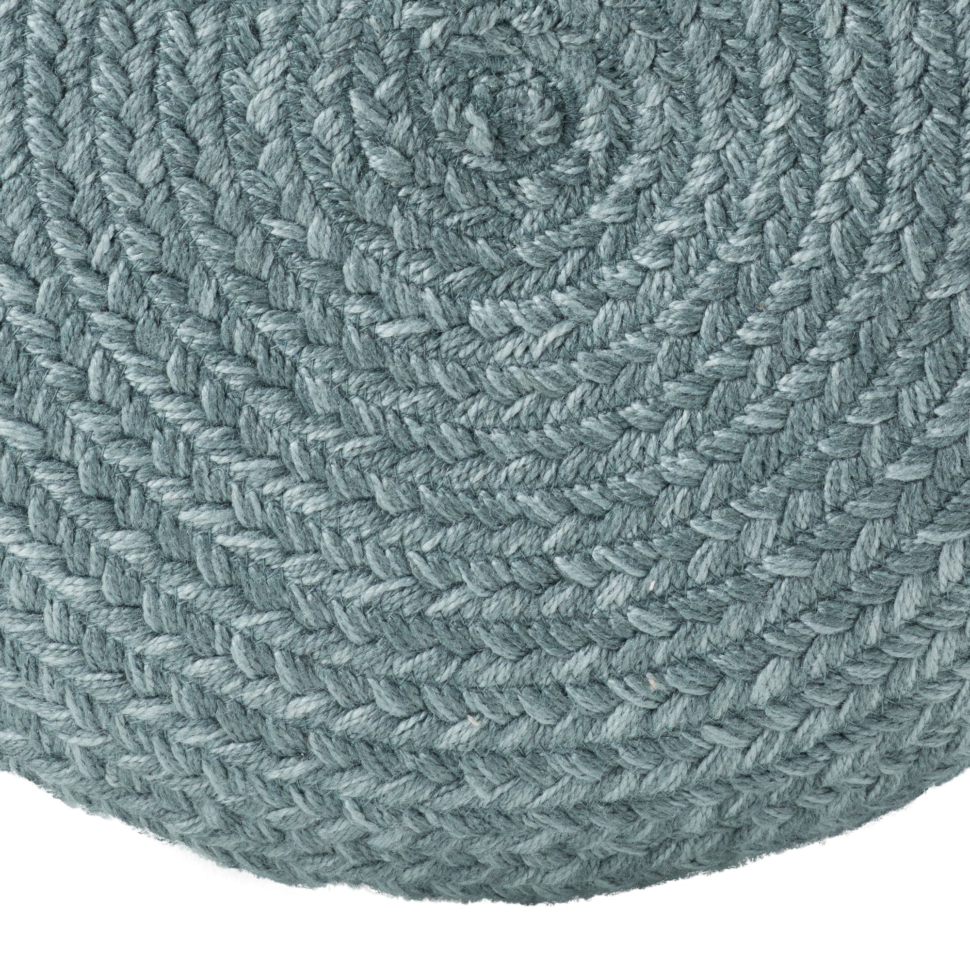 Jaipur Living Saba Solar Round Indoor/Outdoor Polyester Pouf Ottoman/Foot Stool - 18X18X12
