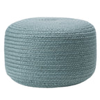 Jaipur Living Saba Solar Round Indoor/Outdoor Polyester Pouf Ottoman/Foot Stool - 18X18X12