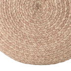 Jaipur Living Saba Solar Round Indoor/Outdoor Polyester Pouf Ottoman/Foot Stool - 18X18X12