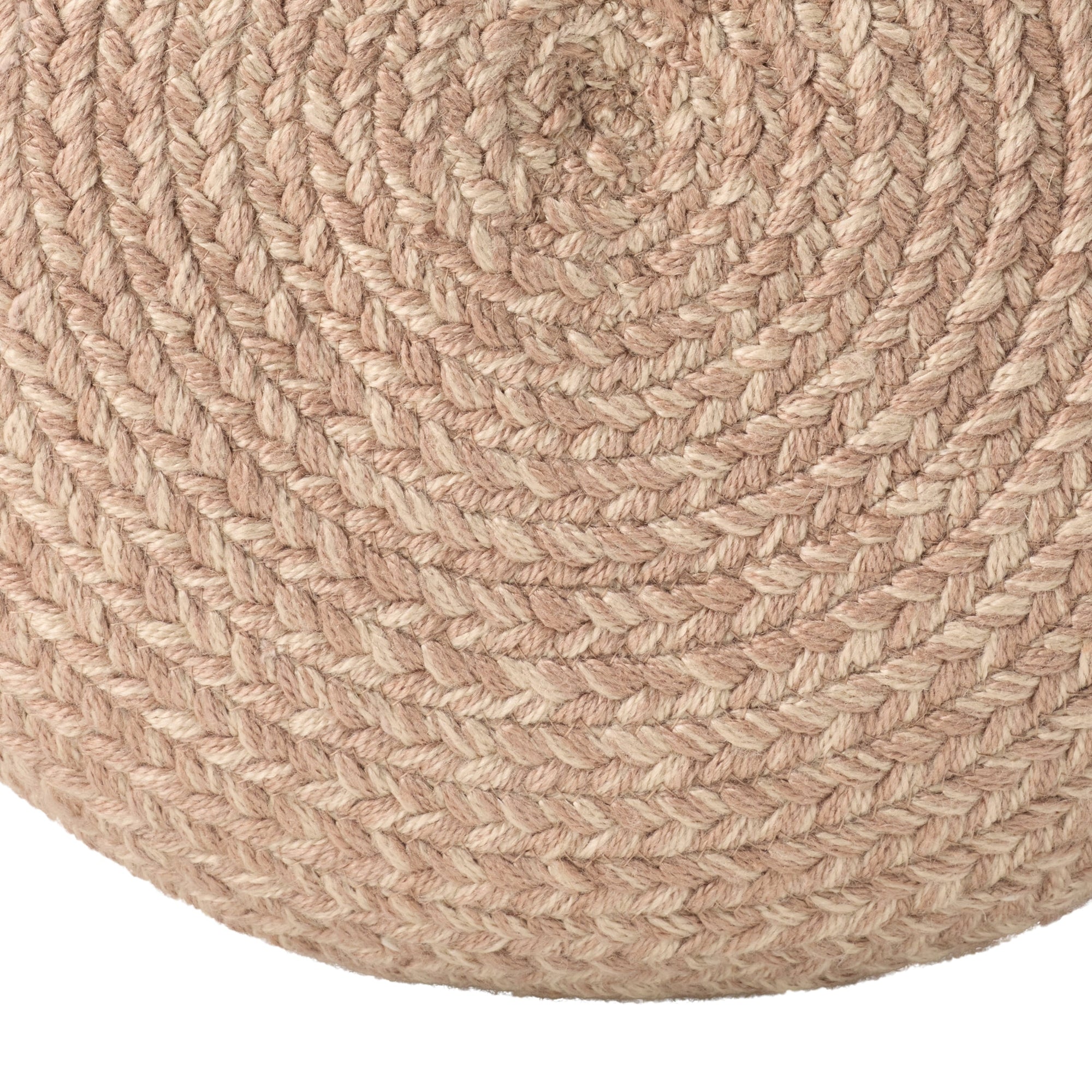 Jaipur Living Saba Solar Round Indoor/Outdoor Polyester Pouf Ottoman/Foot Stool - 18X18X12