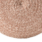Jaipur Living Saba Solar Round Indoor/Outdoor Polyester Pouf Ottoman/Foot Stool - 18X18X12