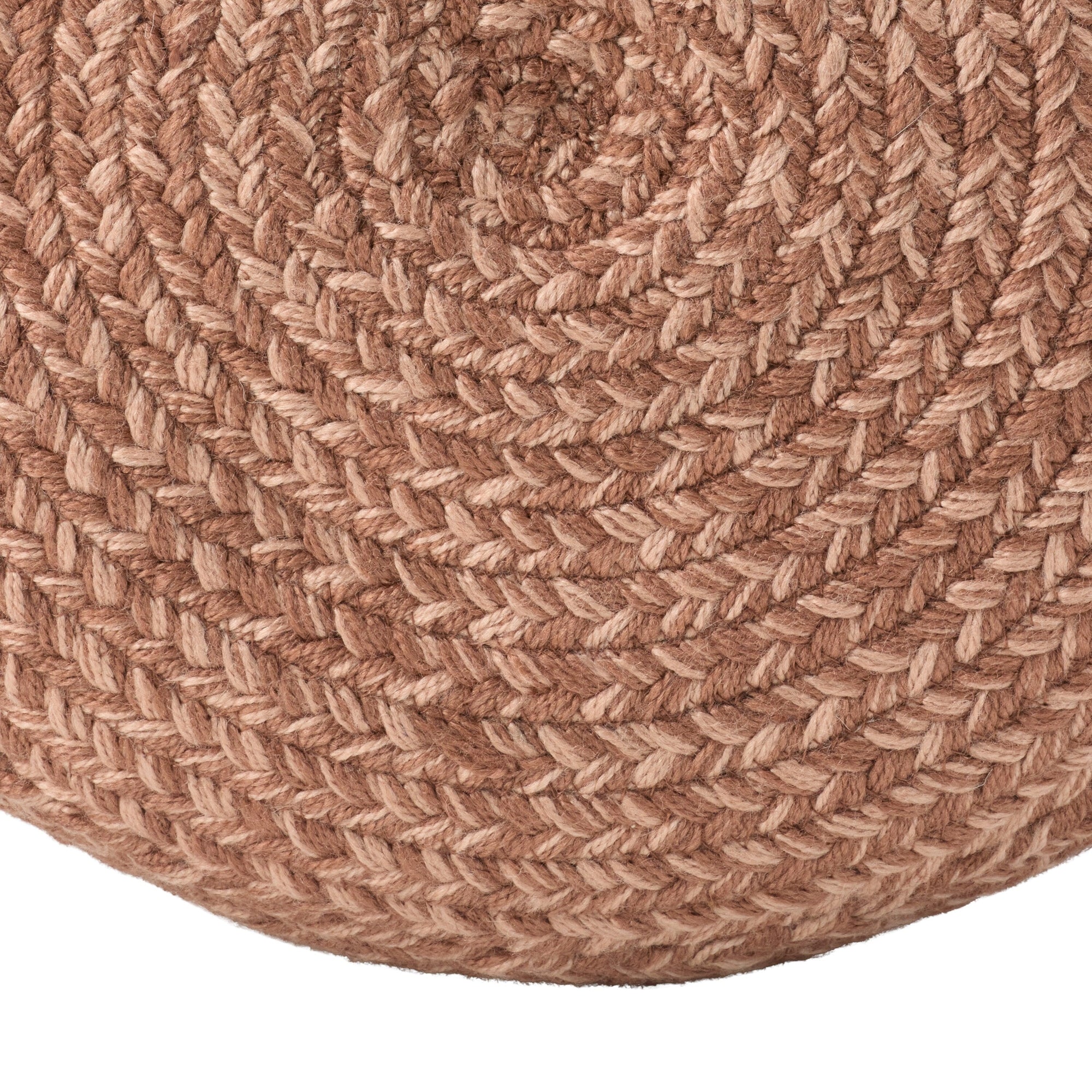 Jaipur Living Saba Solar Round Indoor/Outdoor Polyester Pouf Ottoman/Foot Stool - 18X18X12
