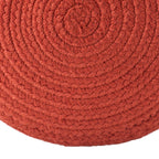 Jaipur Living Saba Solar Round Indoor/Outdoor Polyester Pouf Ottoman/Foot Stool - 18X18X12