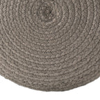 Jaipur Living Saba Solar Round Indoor/Outdoor Polyester Pouf Ottoman/Foot Stool - 18X18X12